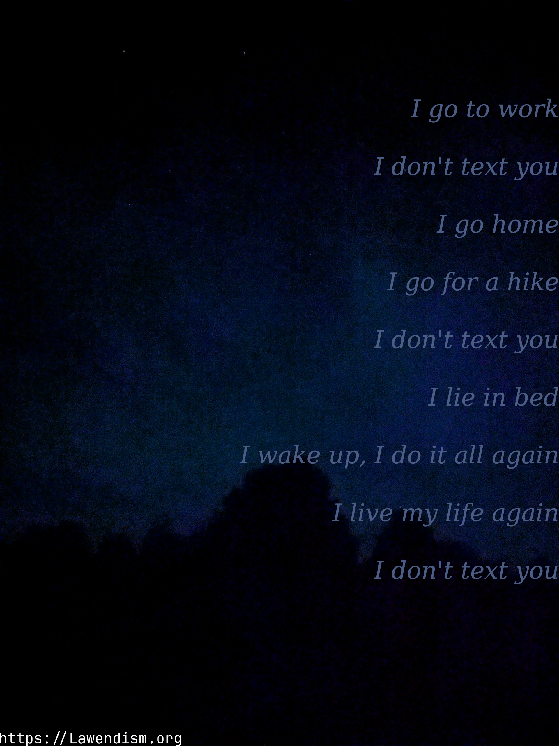 I don't Text You.png